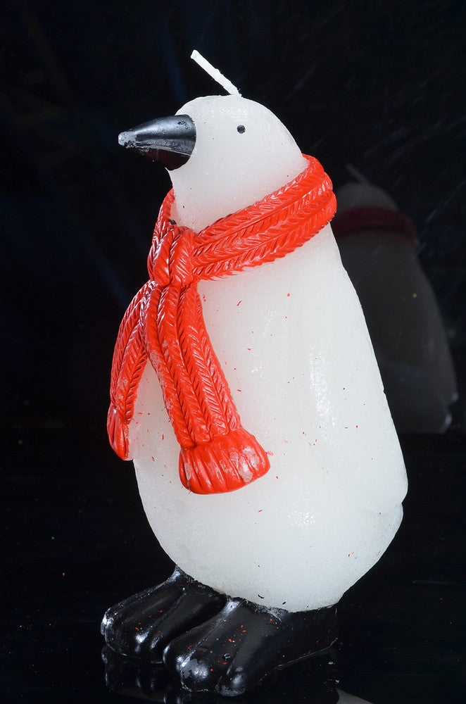 Pinguin kaars, H: 14 cm