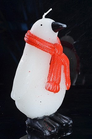 Pinguin kaars, H: 14 cm