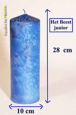 The Beast Junior Kerze, BLAUES POLYMICO, H: 28 cm